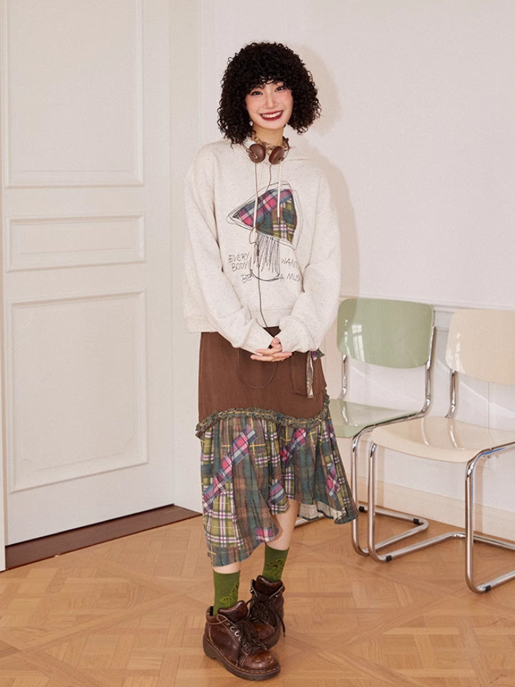 Hooded embroidered sweatshirt【s0000006559】