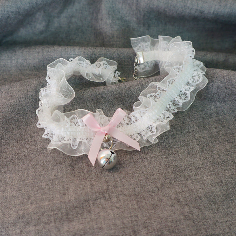 MaoJiang Handmade - Kawaii Lolita Lace and Bell Choker