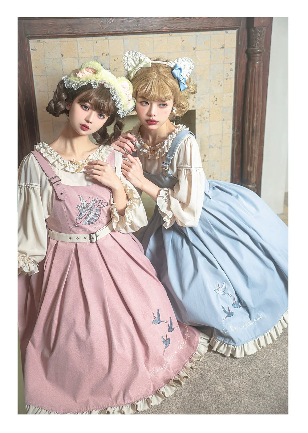 EESSILY - Flying Bird - Plus Size Elegant Lolita JSK Dress With Bird Embroidery