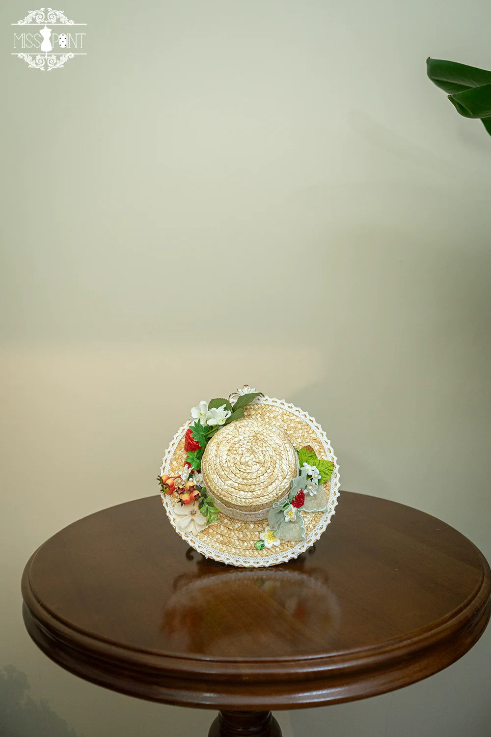 Miss Point - Forest Lolita Small Straw Hat Clip KC Accessory