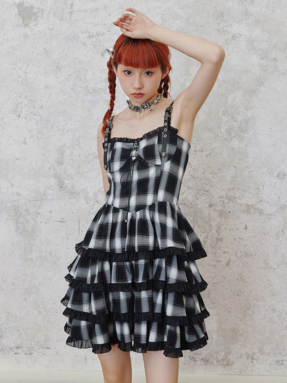 Strap lace cake skirt【s0000002510】