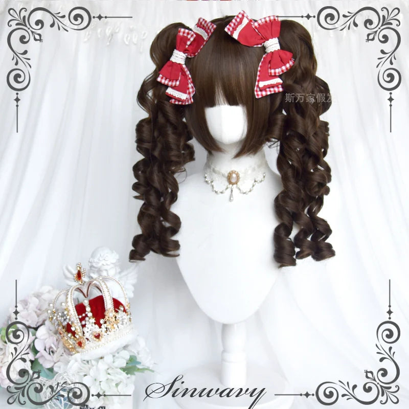 Sinwavy - Old School Lolita Wig, Layered Roman Curls