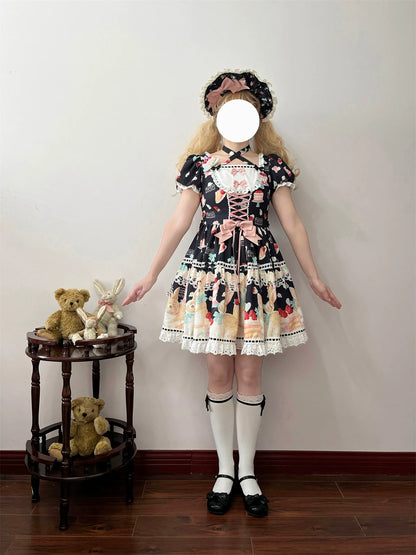 Dark Star Island - Honey Bunny Cake - Sweet Lolita JSK/OP/Strap SK/Shirt