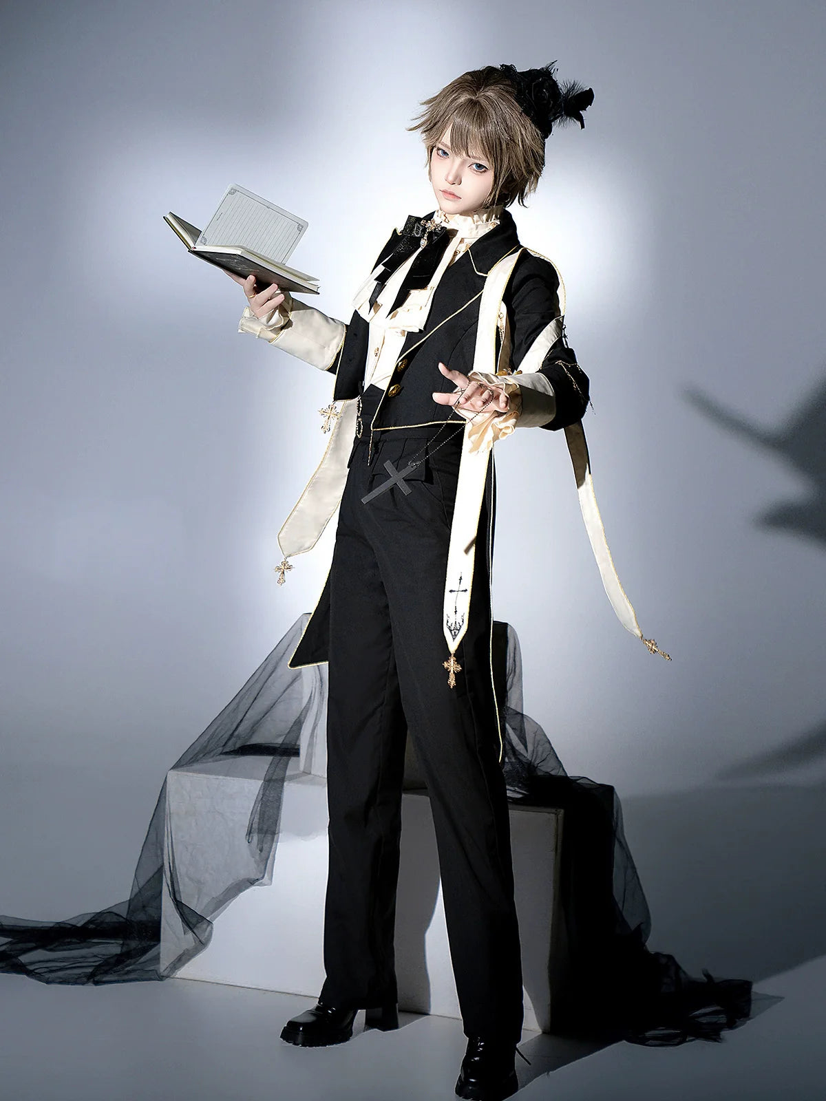 Designer's Gift - Ouji Lolita Shirt Suit Gothic Lolita Pants Set