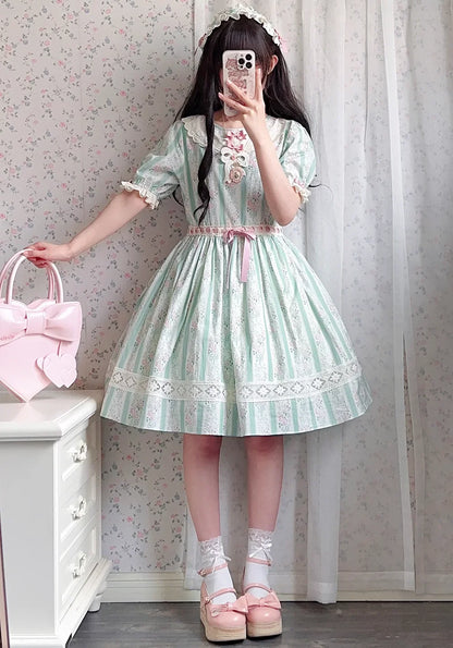 Miss Point - Customized Elegant Lolita OP Dress Cute Daily Girl Short Lolita Dress