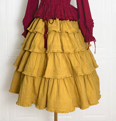 Boguta - Heidi Cotton Lolita Tiered SK Skirt