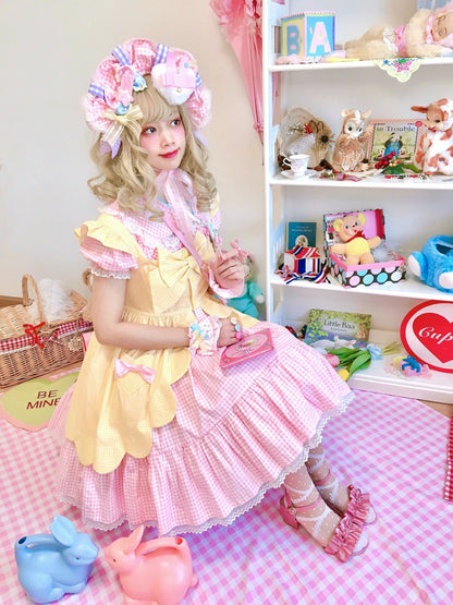 Fluff Mollie - Bean Breakfast - Sweet Lolita Overskirt Daily Daily Petaled Skirt