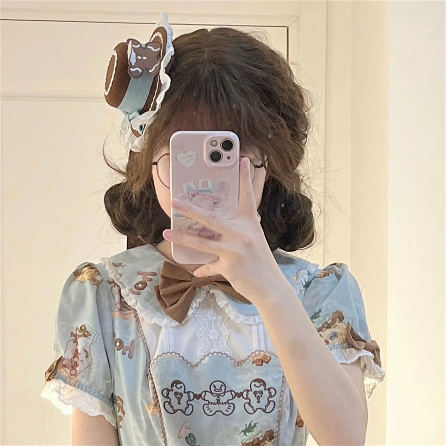 Babyblue - Bear Honey - Sweet Lolita Accessory Gingerbread Man Design