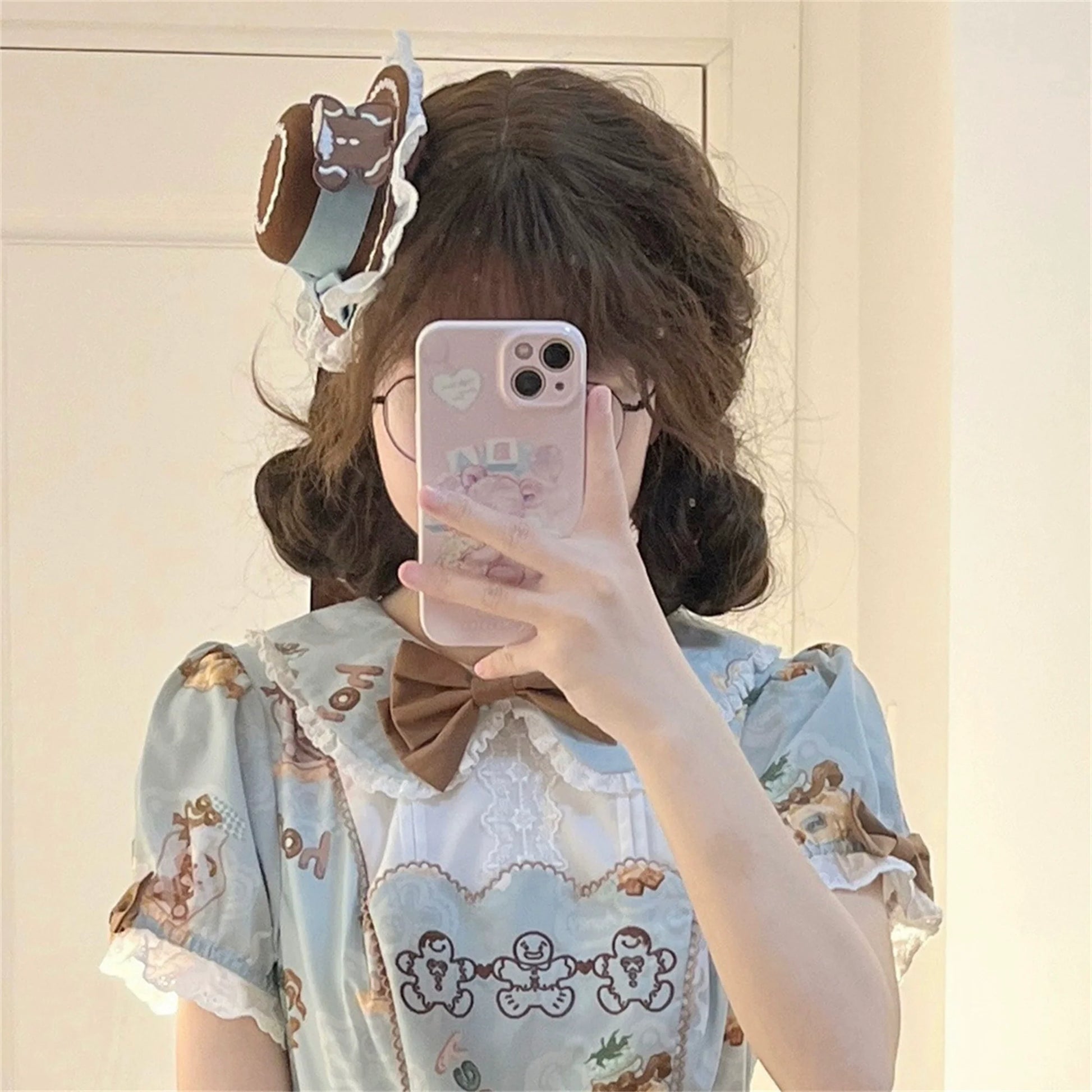 Babyblue - Bear Honey - Sweet Lolita Accessory Gingerbread Man Design