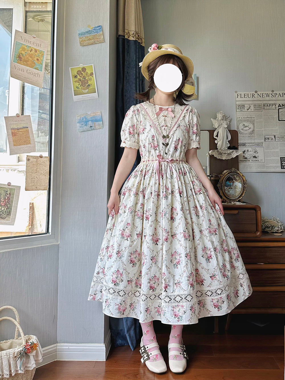 Miss Point - Happy Summer Elegant Lolita Floral OP Dress