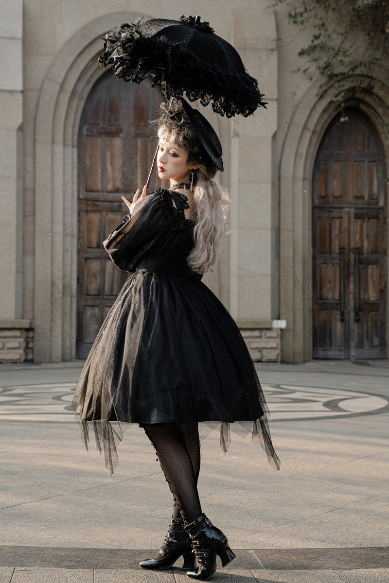 Your Princess - Gothic Lolita High Waist Black Dress