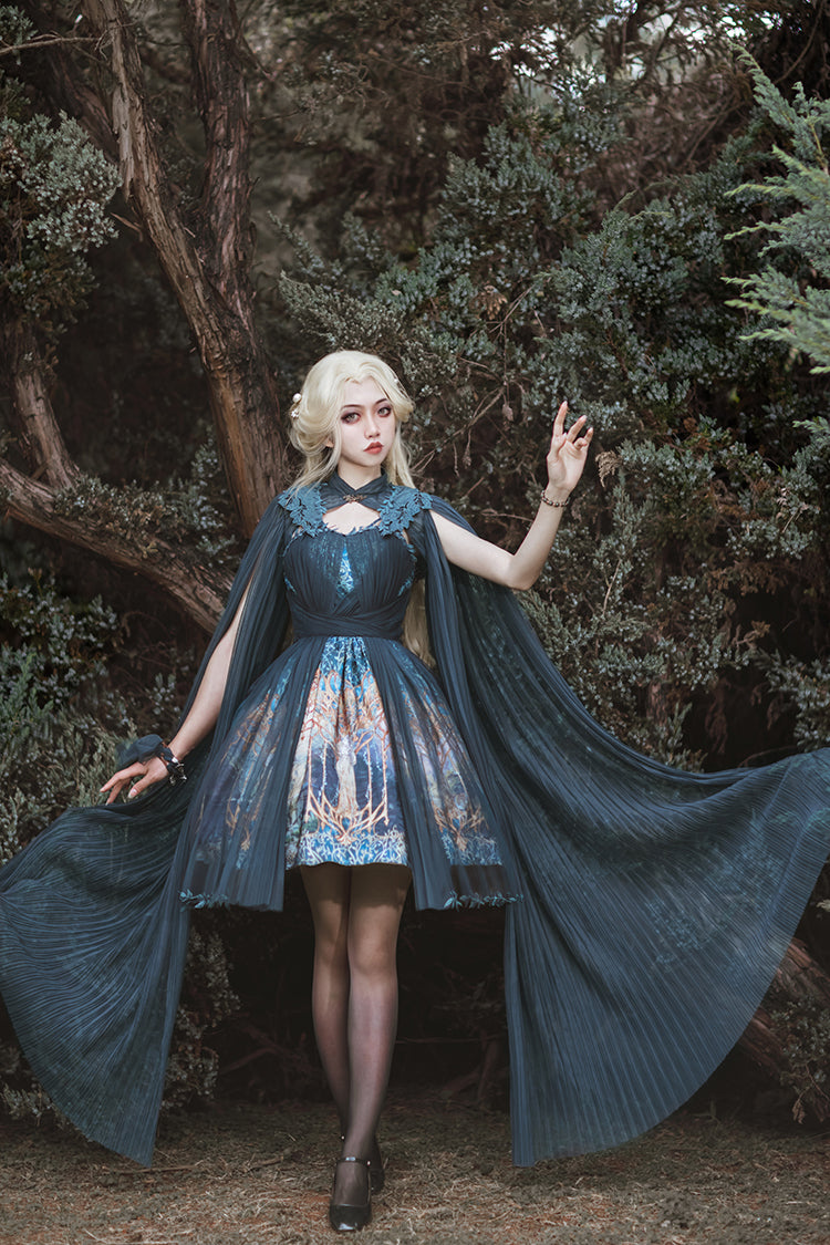 FunCcino - Dense Forest Corridor - Elegant Lolita Blouse and Cape