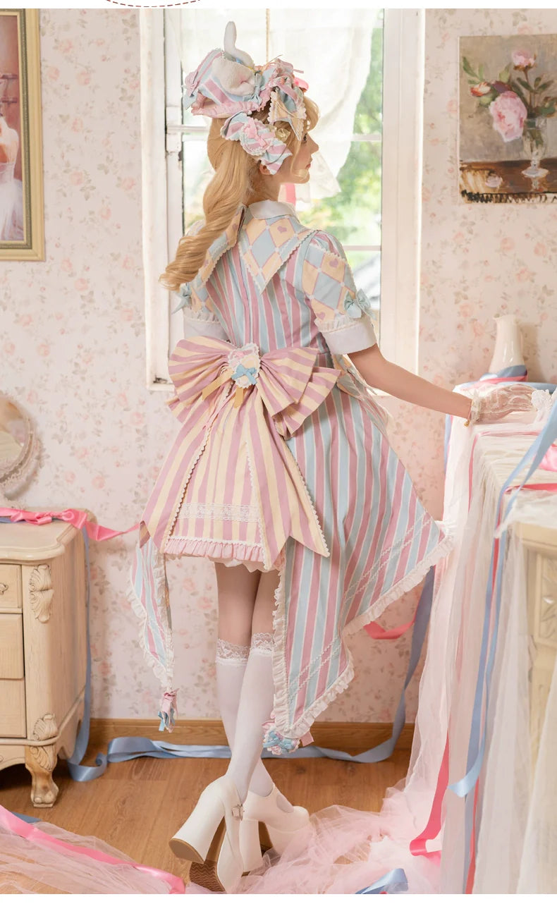 Sakurahime - Werid Theatre - Sweet Lolita Blackpink Stripe OP