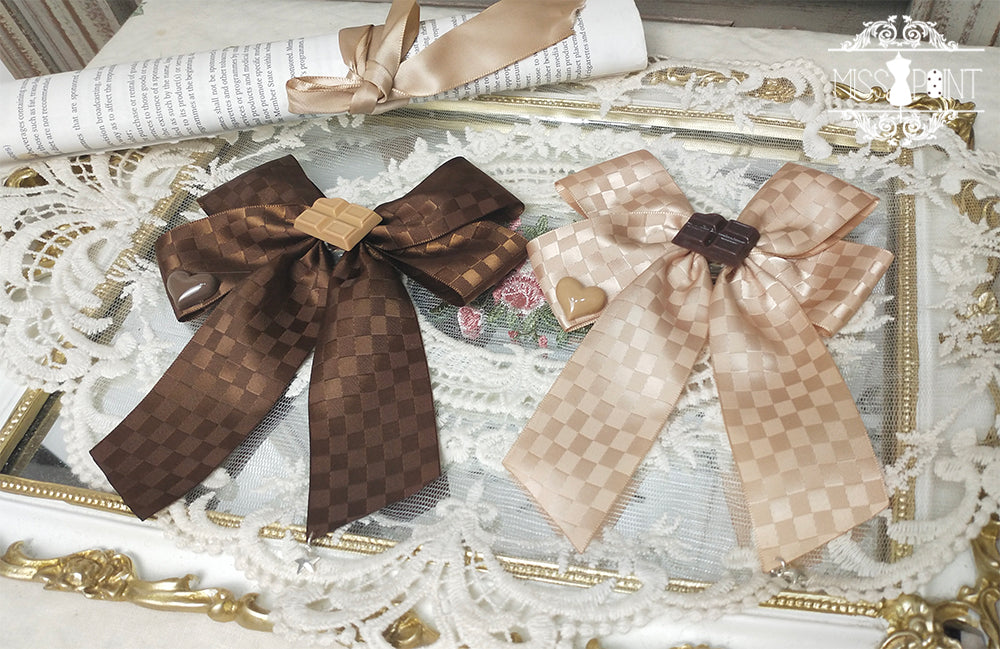 Miss Point - Chocolate Daily Lolita Bow KC Brooch