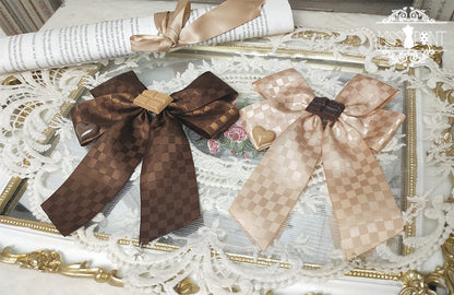 Miss Point - Chocolate Daily Lolita Bow KC Brooch