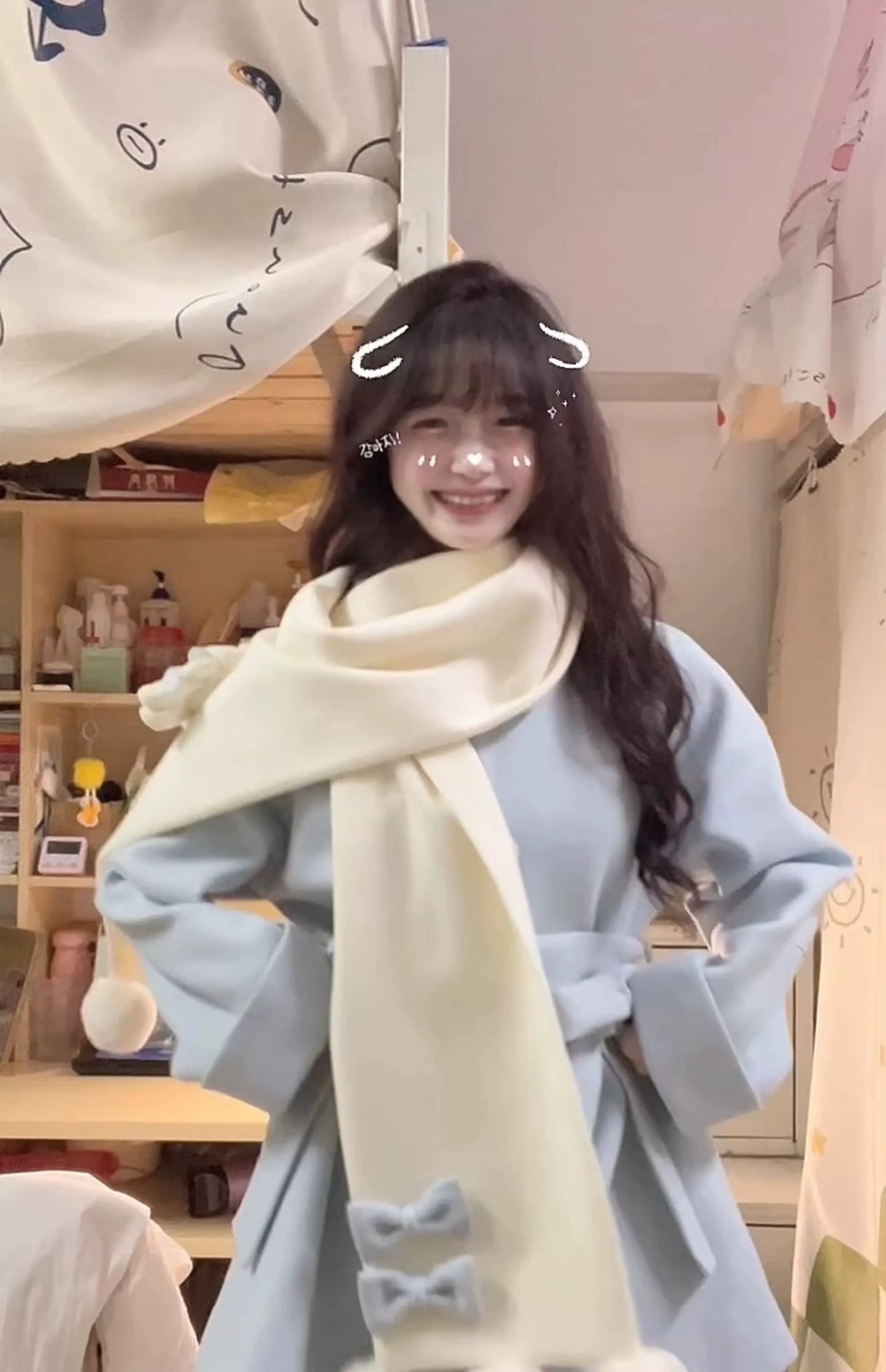 Platycodon House - Winter Sweet Lolita Coat Long Scarf Outerwear