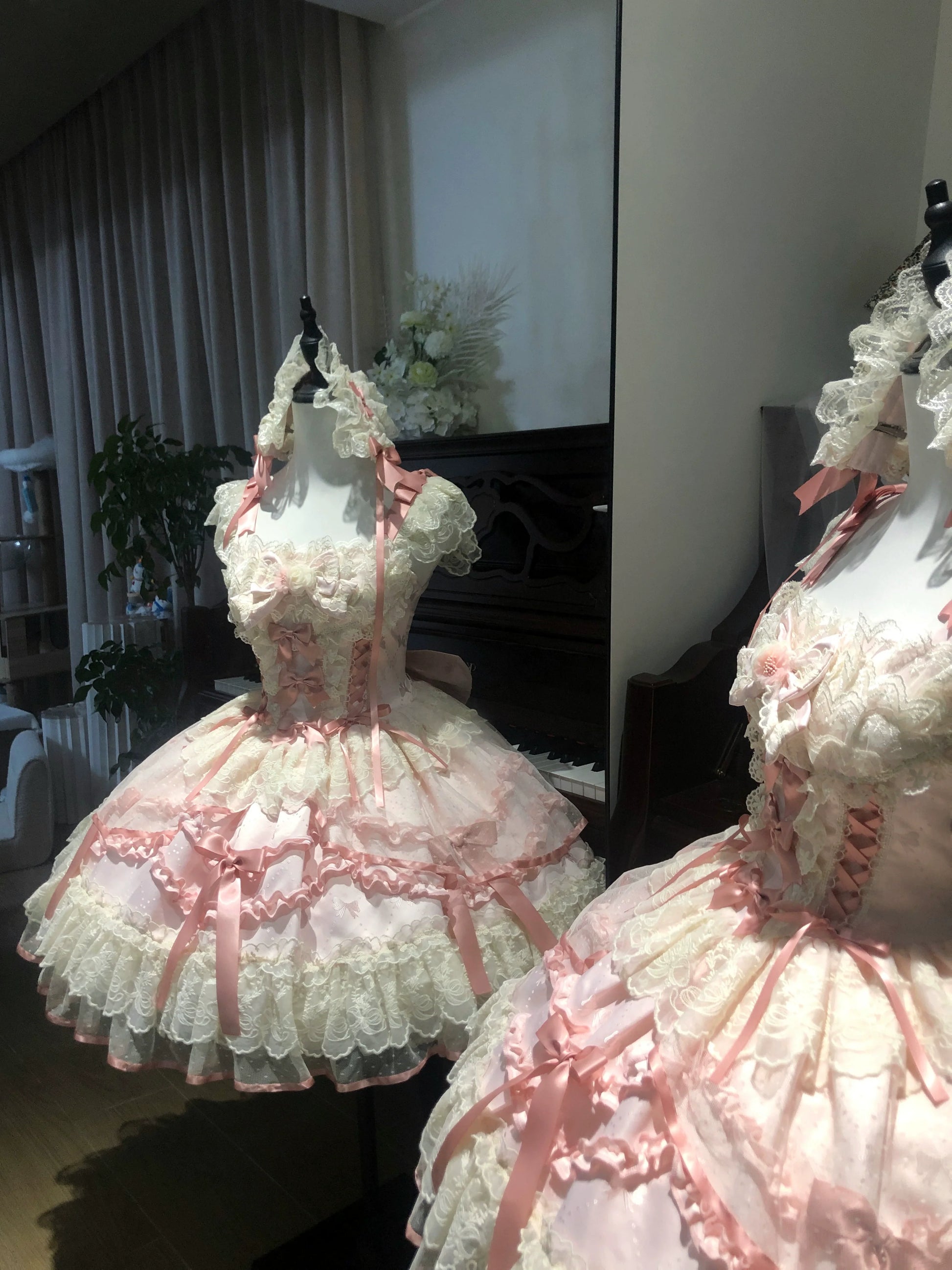 Sugar Girl - Dreamy Butterfly - Ballet-style Sweet Lolita JSK Dress With Large Bow Trailing