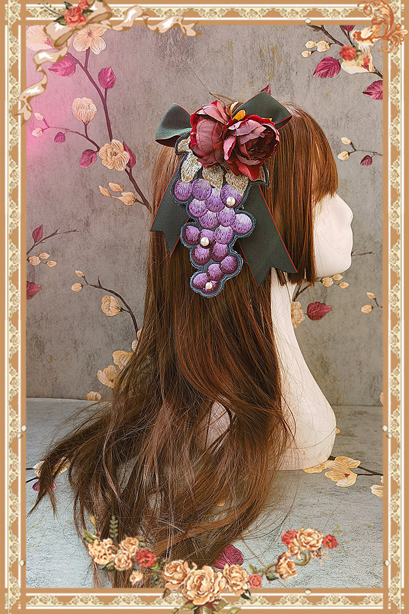 Infanta - Grape Manor - Country Lolita JSK Suit with Grape Embroidery