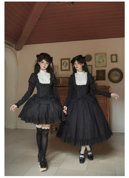 With PUJI - Fog City Time Difference - Classic Lolita SK & Blouse Suit