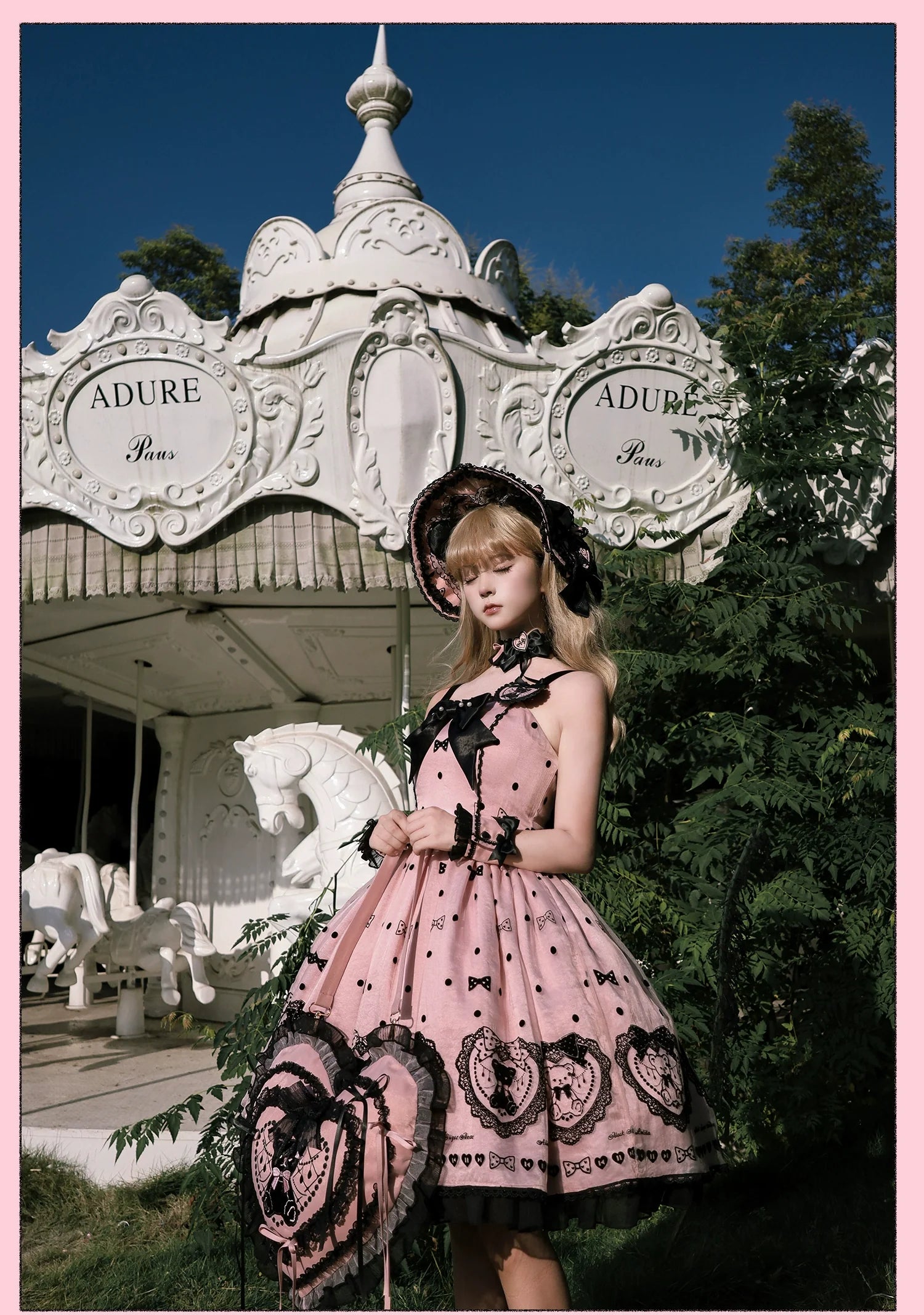 Alice Girl - Brown Sugar Bear - Printed Sweet Lolita Dress, Multiple Styles