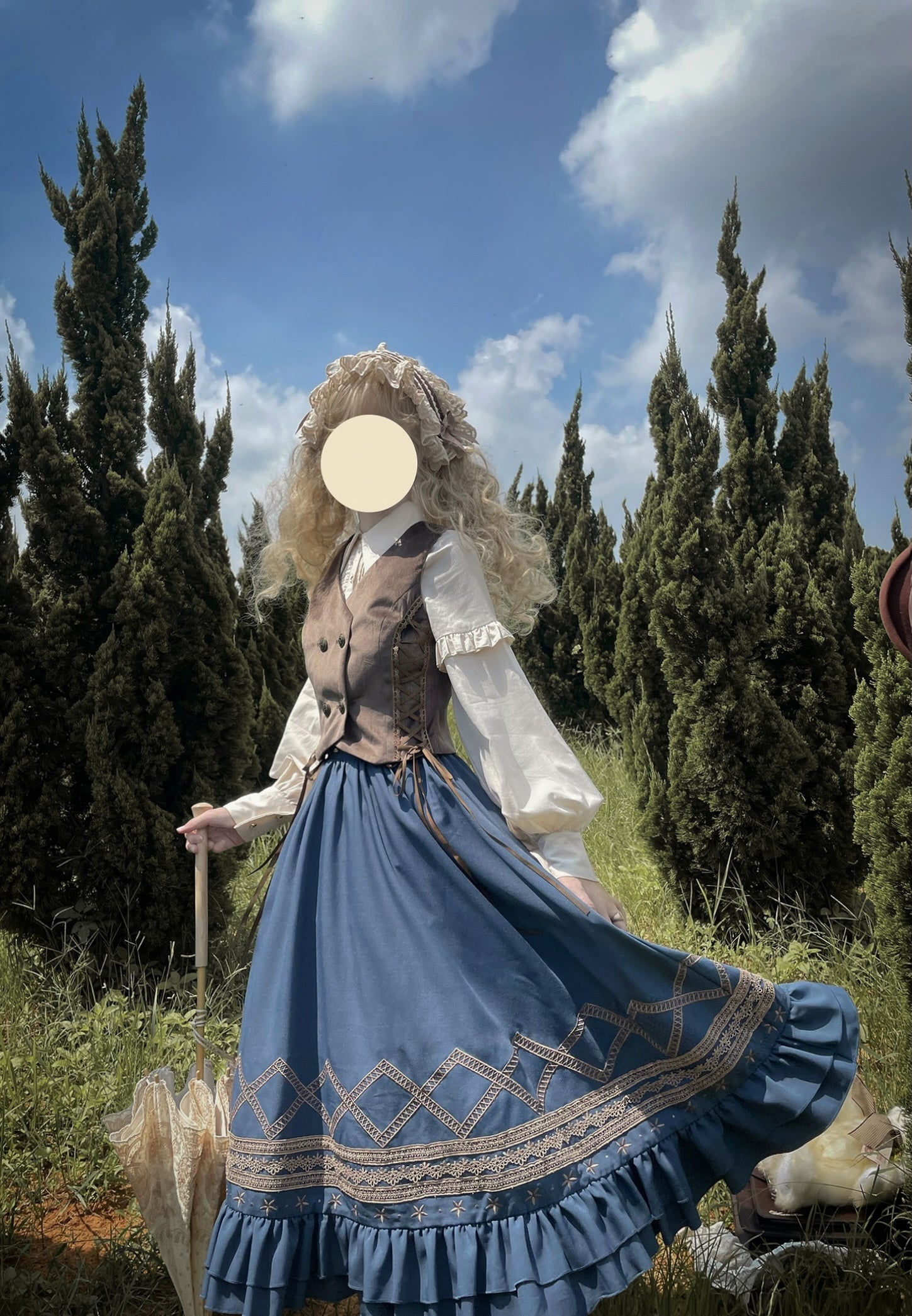 Yuan Su - Retro Plush Size Lolita Vest