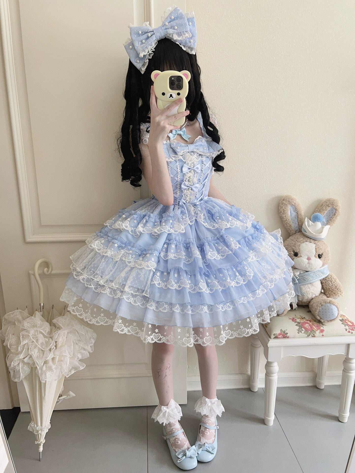 Sugar Girl - Love Overture - Sweet Lolita JSK, Tiered Ruffles Dress