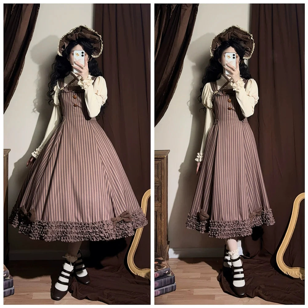 Miss Point - Classic Lolita JSK Customized Stripe Lolita Dress