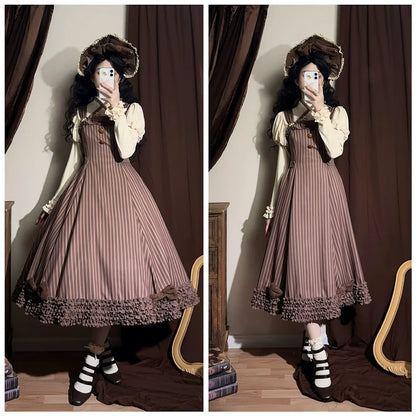 Miss Point - Classic Lolita JSK Customized Stripe Lolita Dress
