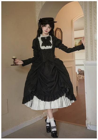 With PUJI - Fog City Time Difference - Classic Lolita SK & Blouse Suit