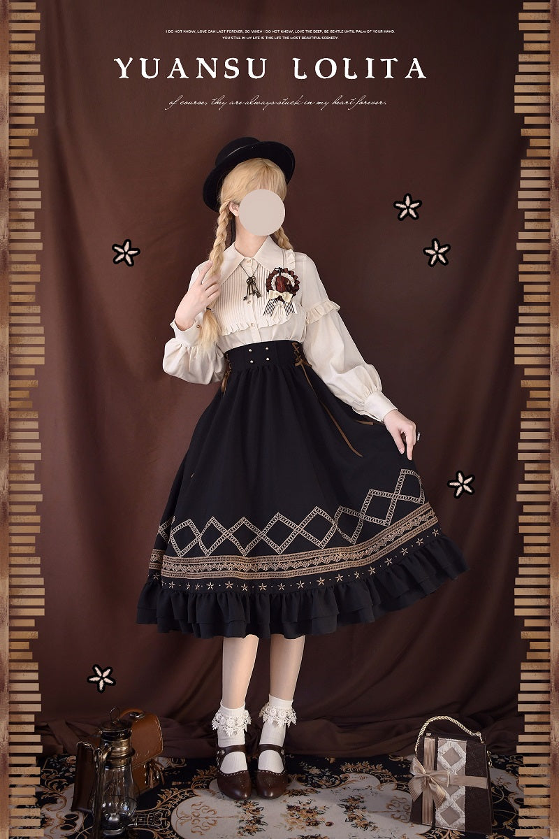 Yuan Su - Elegant  Solid Color Lolita SK