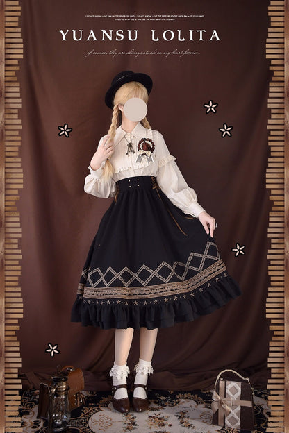Yuan Su - Elegant  Solid Color Lolita SK