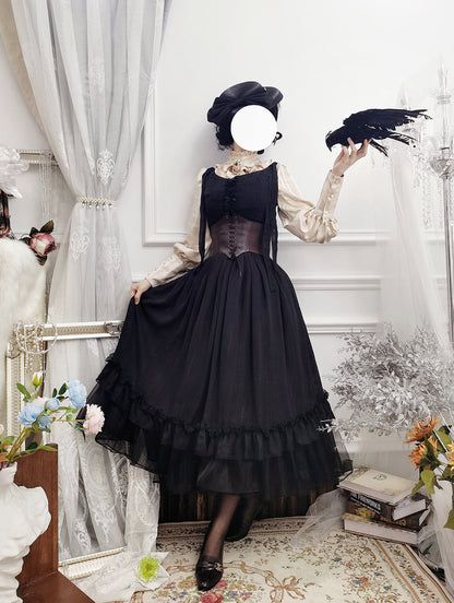 Miss point - Rhine Riverside - French Vintage Chiffon Lolita JSK