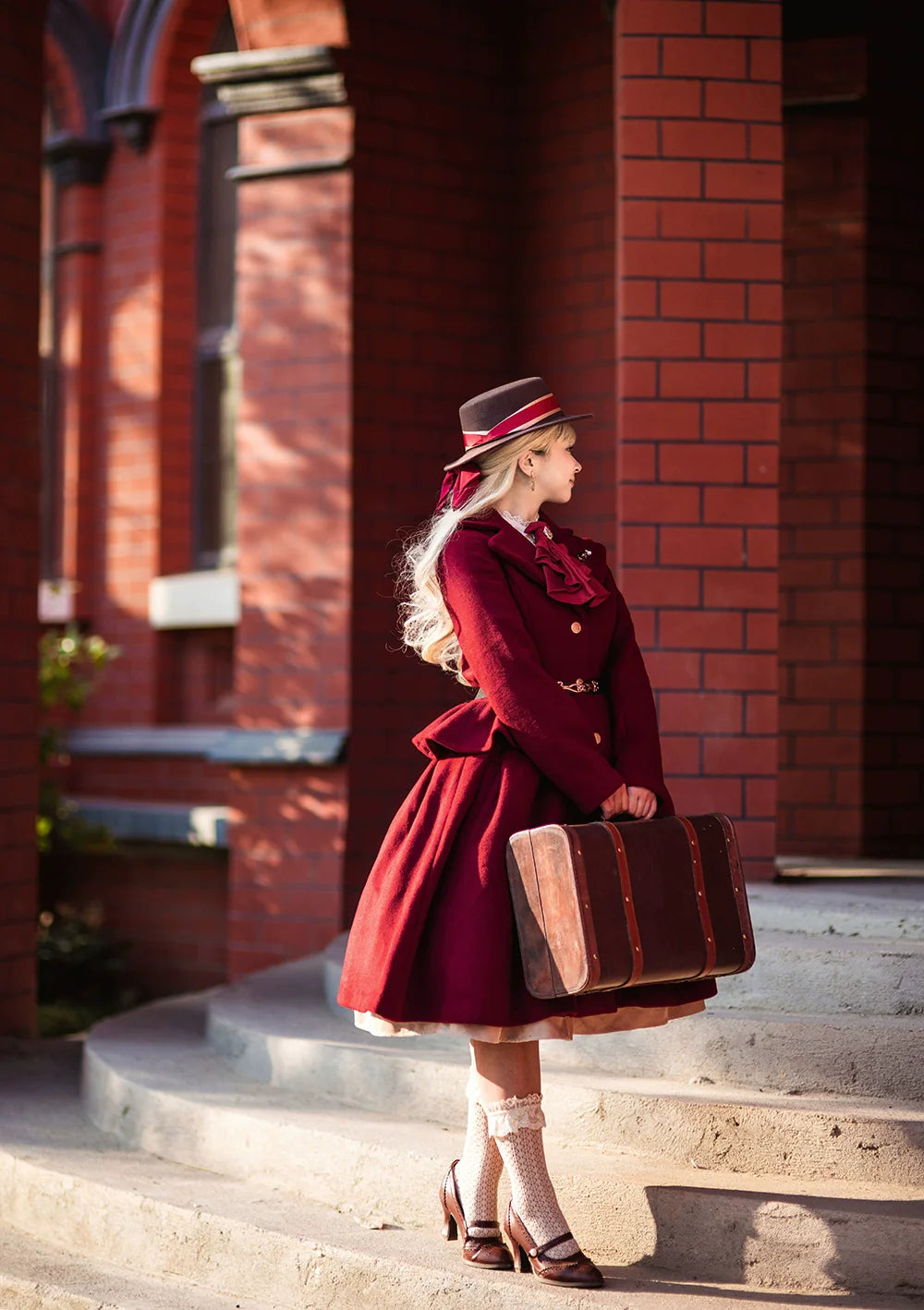 Miss Point - Golden Movement - Elegant Lolita Fishbone Skirt Customized