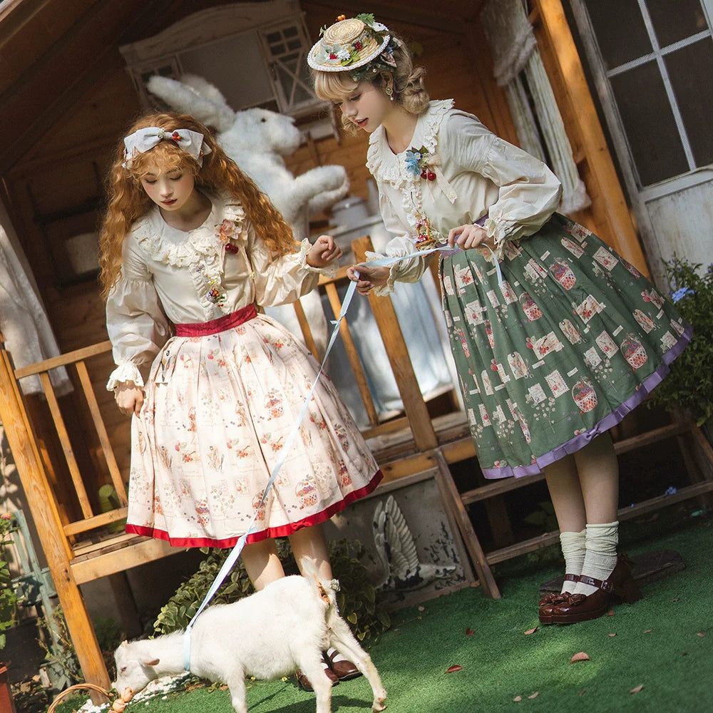 Miss Point - Forest Lolita Small Straw Hat Clip KC Accessory