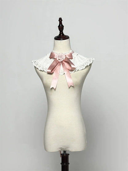 LeMiroir - Winter Solstice - Elegant Lolita Hat, Detachable Collar, Handbag