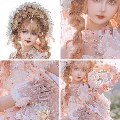 Cat Fairy - Spring Gift Box - Pink Classic Lolita Accessories Handmade Lace