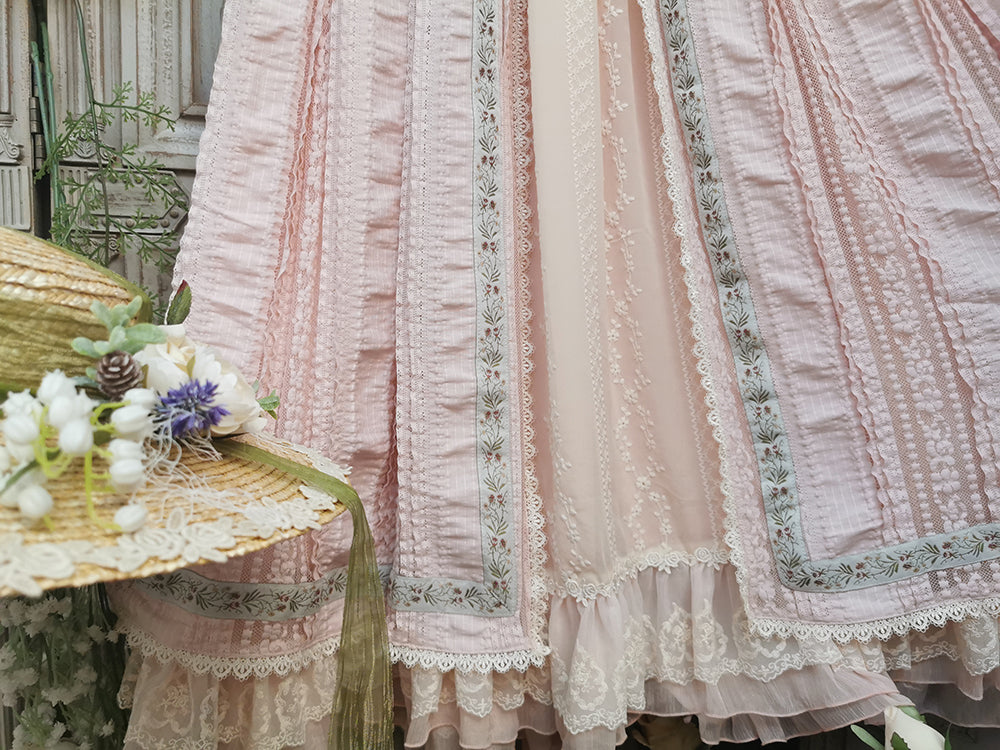 Miss Point - The Sally Gardens - Fish Bone High Waist Lolita Skirt