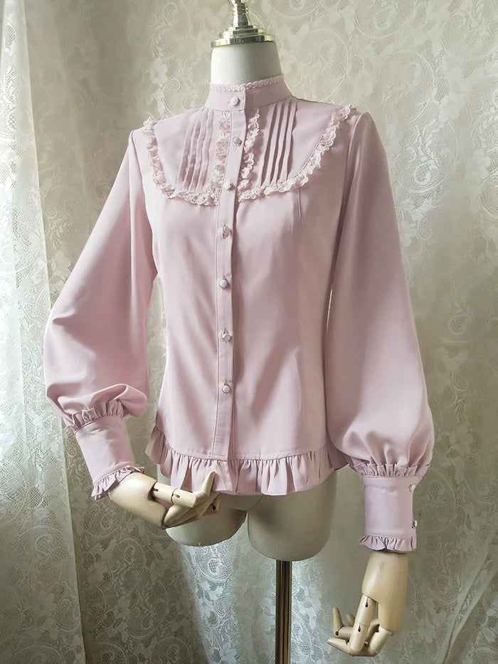 Youlan Lane - Stand Collar Classic Lolita Blouse