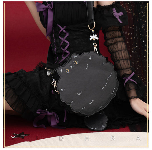 Yidhra - Printed Kawaii Cat Leather Shoulder Bag