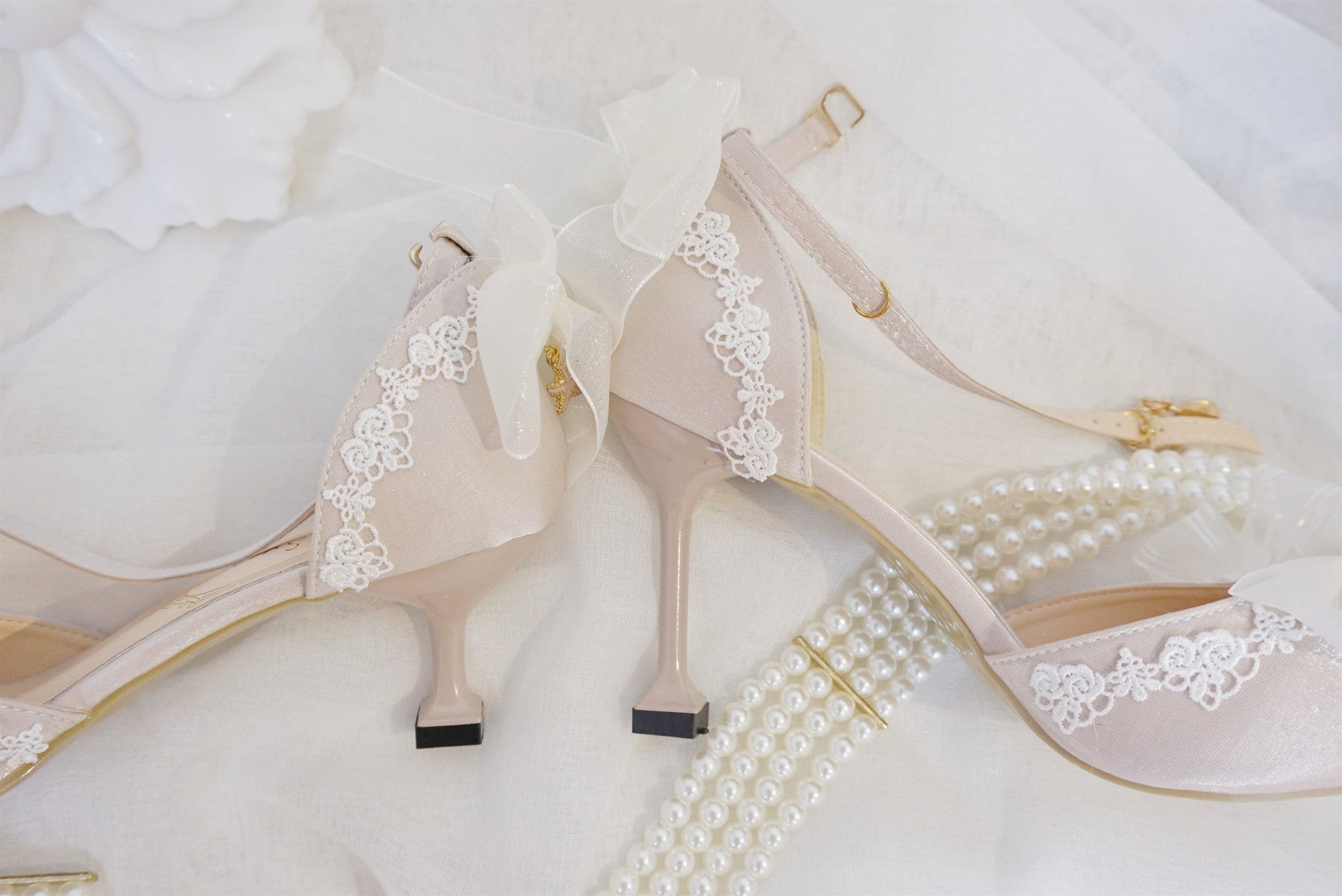 Sky Rabbit - Flower Wedding Elegant Lolita High Heel Shoes