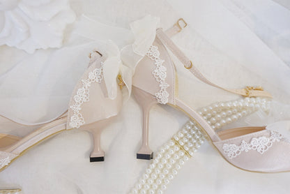 Sky Rabbit - Flower Wedding Elegant Lolita High Heel Shoes