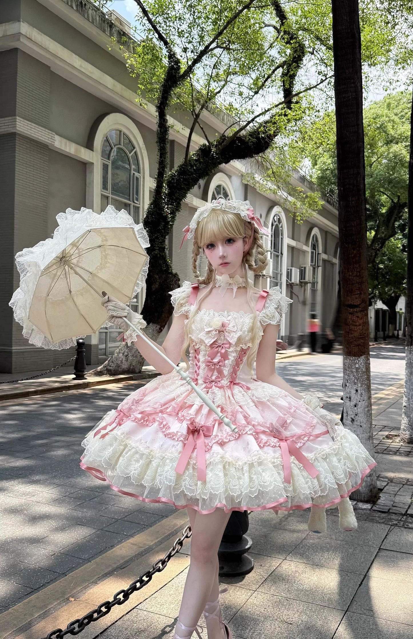 Sugar Girl - Dream Whisper Butterfly - Ballet-Inspired Sweet Lolita JSK Dress