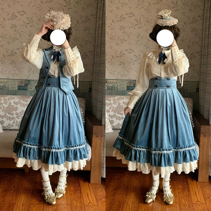 Miss Point - Rose Doll - Elegant Lolita Mutton Sleeve Blouse