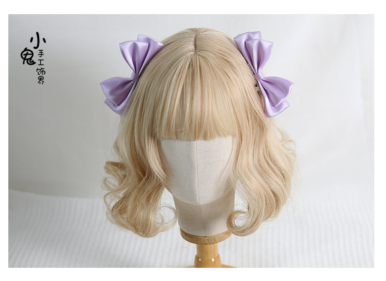 Xiaogui - Sweet Lolita Ponytail Lolita Bow Hair Clips