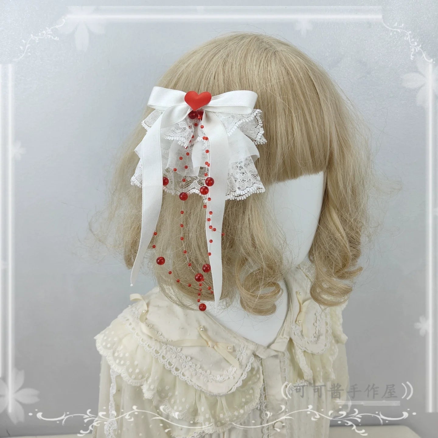 Cocoa Jam - Halloween Gothic Lolita Accessories, White Bride Style