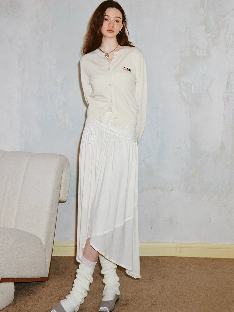 Long sleeve pleated dress【s0000007603】