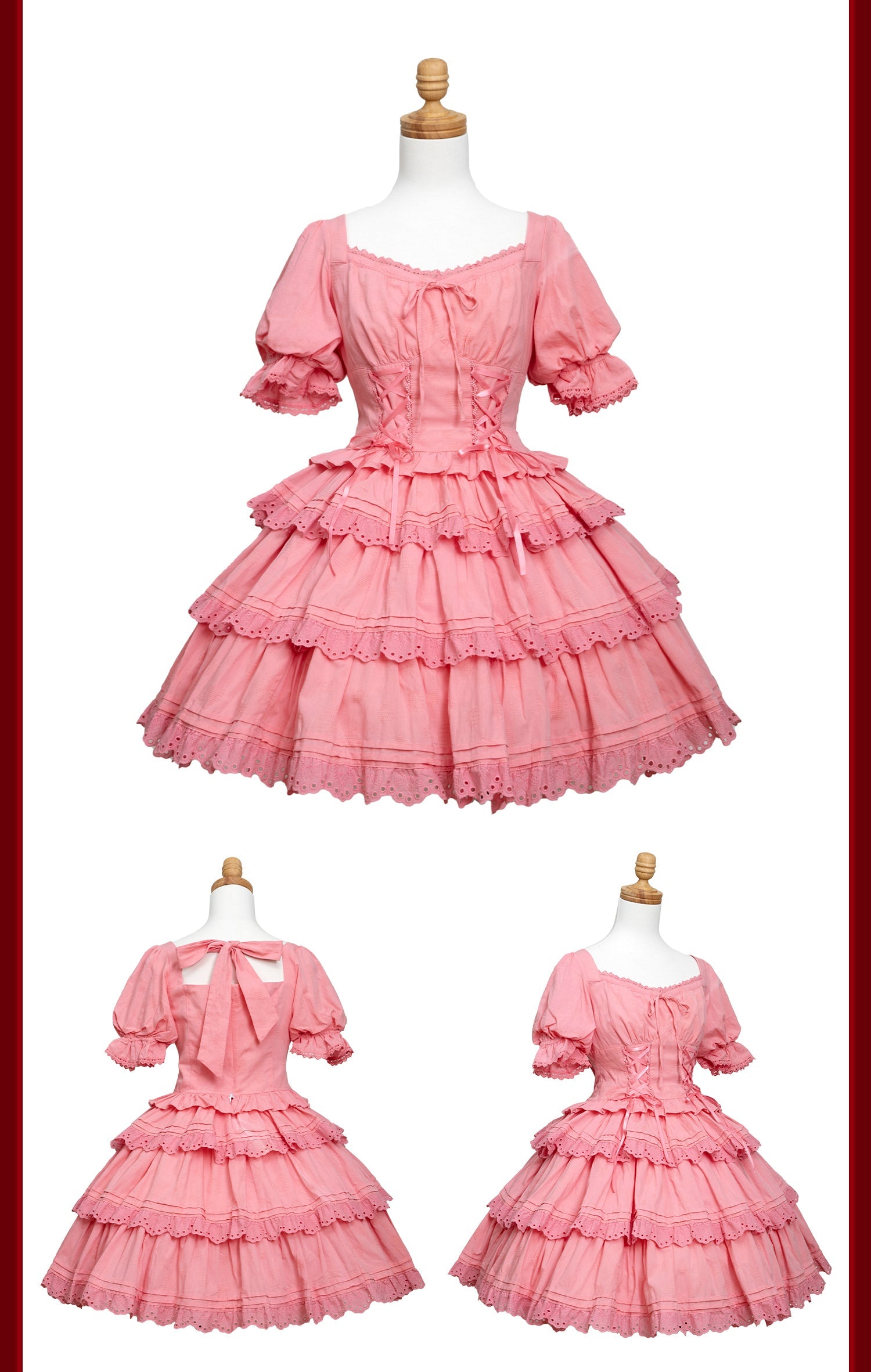 MEEKWIND - Miss Flora - Cotton Sweet Lolita Dress Set Doll-like OP and JSK