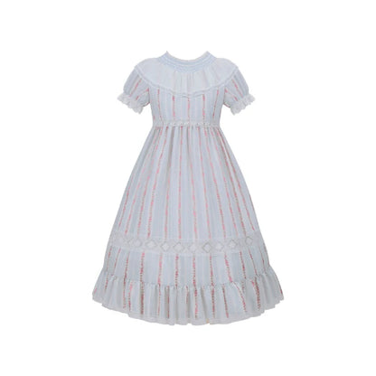 With PUJI - Annie's Dreamland - Cotton Lolita OP Dress Doll Collar Summer Dress