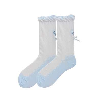 Roji Roji - Sweet Lolita Socks Cute Lolita Short Socks With Polka Dot