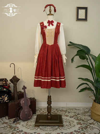 Miss Point - Customized Lolita Jumper Dress - Elegant College Lolita JSK